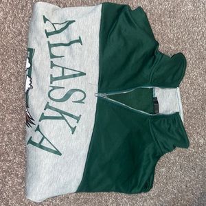 Alaska Zip Crop Hoodie